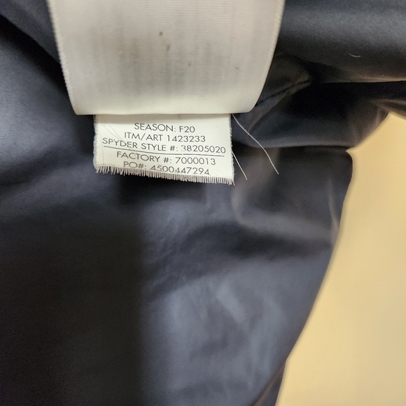 Spyder Mens Navy Grand Down Quilted Jacket-Size M - Picture 7 of 8